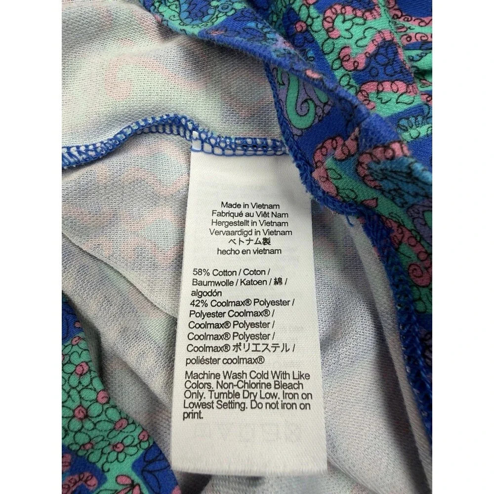 J.Crew Polo Shirt Mens L Coolmax Paisley Print Quick Dry Golf Oarsman Colorful